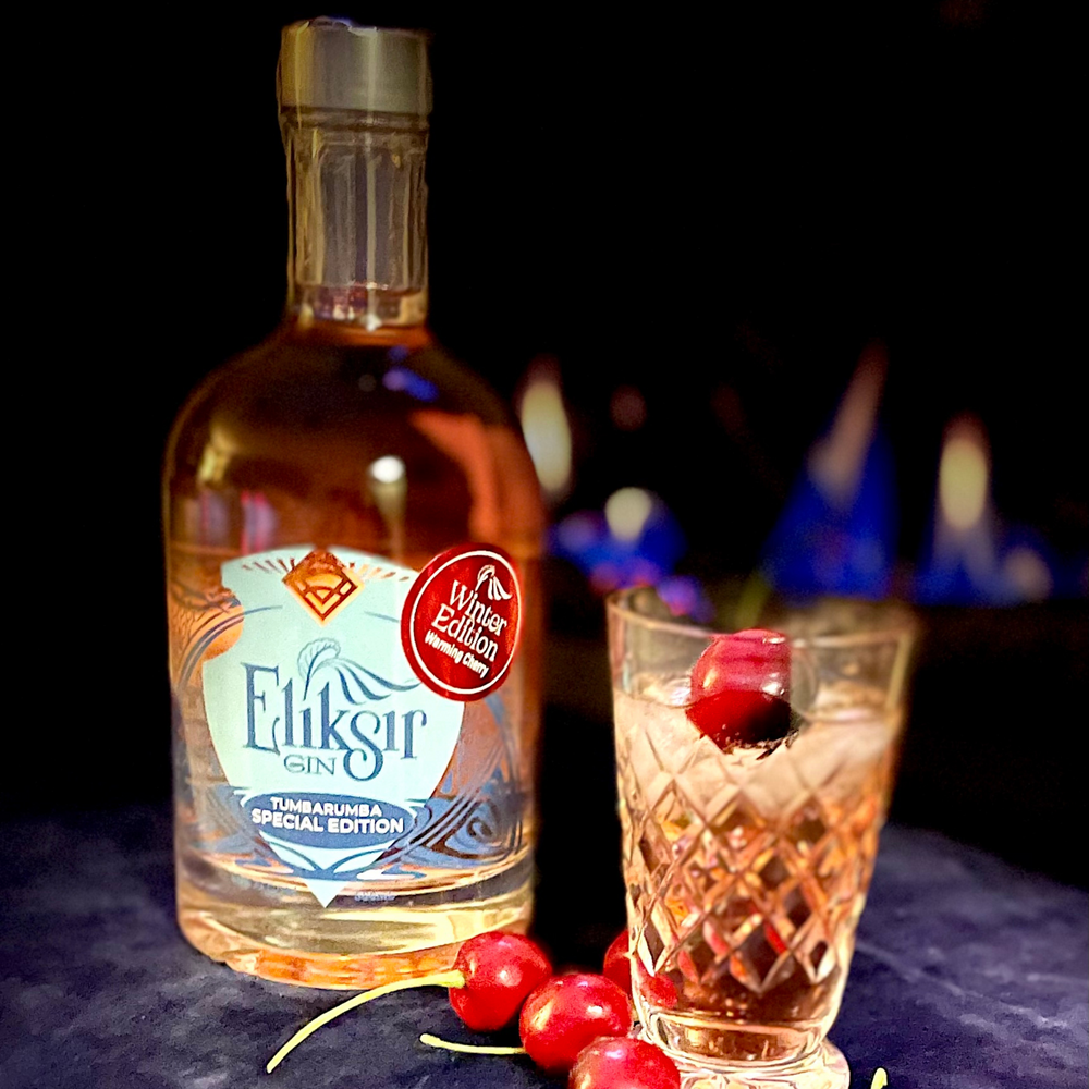 Warming cherry infused gin